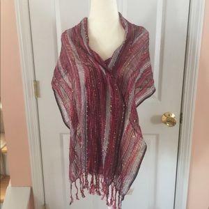 Metallic wrap/scarf